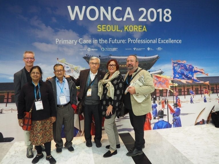 Du 17 au 21 octobre 2018, a eu lieu le Congrès mondial de médecine générale - World Conference of Family Doctors (WONCA) - en Corée du Sud. Cette année le thème était "Soins primaires dans l'Avenir: Excellence Professionnelle".
