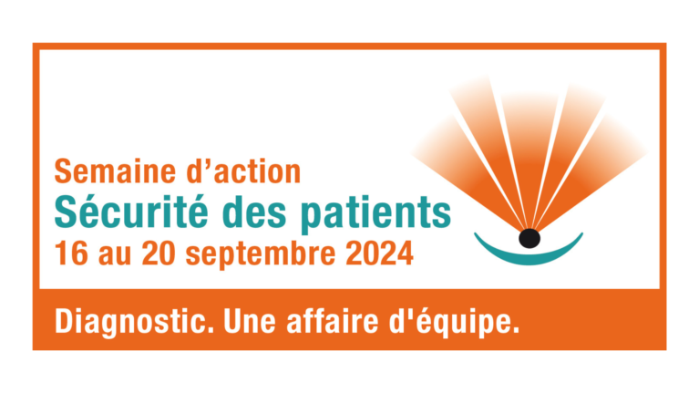 Affiche de la semaine d'action Sécurité des patients 2024